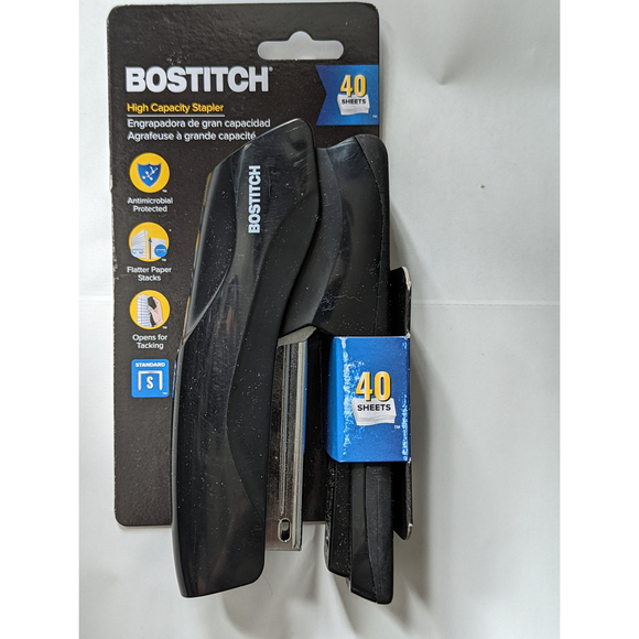 Bostitch Office High Capacity Heavy Duty 40 Sheets Stapler, Full-Strip, Black - Picture 1 of 4